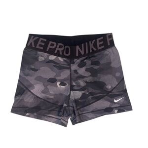 Nike Pro Gray Camo Shorts